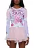Sugar Thrillz Hearts On Fire Long Sleeve Top Multi - tienda online