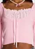 Sugar Thrillz No Players Here Crop Top Pink en internet