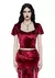Widow Time Stands Still Velvet Top Burgundy