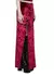 Widow Time Stands Still Maxi Skirt Burgundy en internet