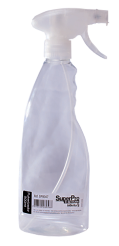 PULVERIZADOR PLASTICO 500ML TRANSPARENTE SUPERPRO (SP9347)