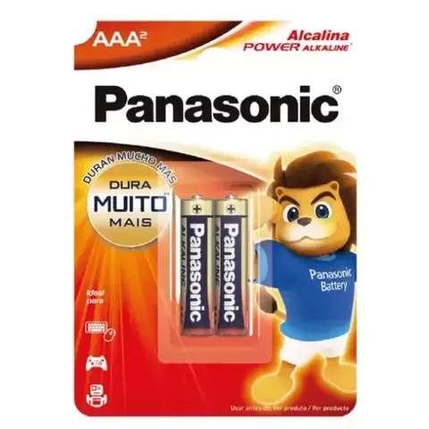PILHA ALCALINA AAA 2 UNDS. - PANASONIC