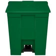 CESTO COM PEDAL 15 LITROS VERDE BRALIMPIA (MVCP15VD)