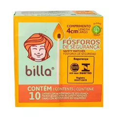 PACOTE FOSFOROS DE SEGURANCA (10CXS.) BILLA