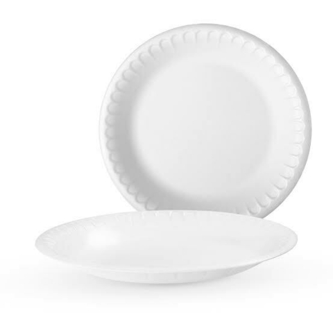 PRATO EPS BRANCO 15CM C/ 25 UNDS. - COPOBRAS