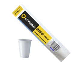 COPO 200ML BRANCO PP COPOBRAS (PP)