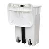 COLETOR DE PEDAL 100LTS BRANCO COM RODA BRALIMPIA (CP11BR)
