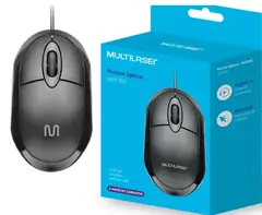 MOUSE OPTICO USB PRETO UN MO300 MULTILASER