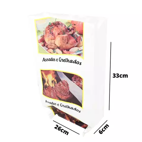 SACO TERMICO PARA FRANGO ASSADO 50 UNDS. - BH3