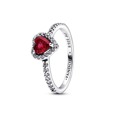 ANEL PANDORA CORAÇÃO VERMELHO ELEVADO