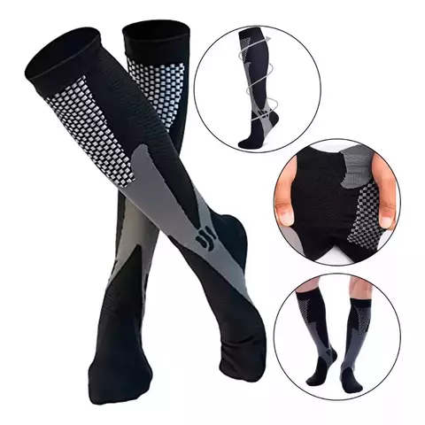 Meia Masculina Esportiva Cano Alto – Ideal para Futebol, Treinos e Corrida Conforto, Respirabilidade e Estilo - comprar online