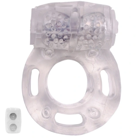 ANEL VIBRADOR PENIANO BORBOLETA TRANSPARENTE