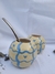 Mate Redondo Corazones Azulados - comprar online