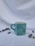 Taza Peque Cuadrada Turquesa y Oxido