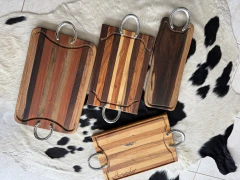 Tabla para asado con herraduras