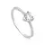 anel prata solitario aro zirconias - comprar online