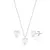 Conjunto coração cristal - comprar online