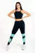 Calça Legging Cintura Alta + Cropped Alcinha com Telinha Tiffany Conjunto Fitness | REF: CCA2