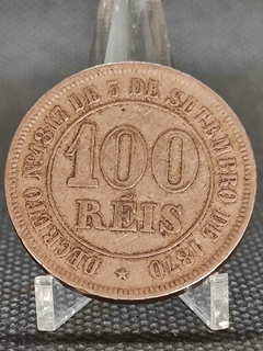 Moeda 100 réis ano 1883 império