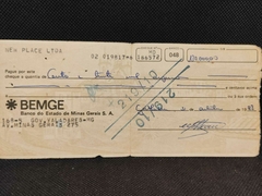 Cheque Bemge ano 1983