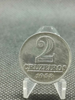 MOEDA DE 2 CRUZEIROS ANO 1958 - ALUMINO.