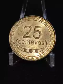 Moeda 25 centavos Timor Leste ano 2004