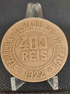 Moeda 400 reis ano 1922 República