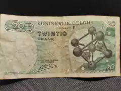 Cédula Bélgica vinte Francs - comprar online