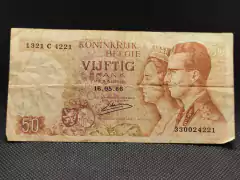 Cédula Bélgica cinquenta Francs