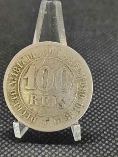 Moeda 100 Réis ano 1871