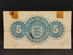 Cédula Dinamarca 5 Kroner Pós 2 Guerra - comprar online