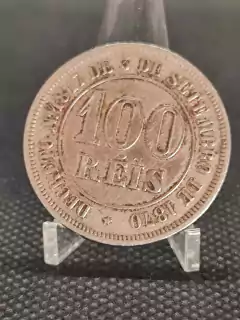 Moeda 100 Réis ano 1883