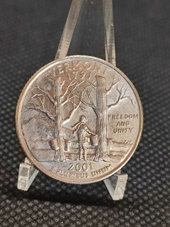 Moeda Quarter dólar Estados Unidos ano 2001
