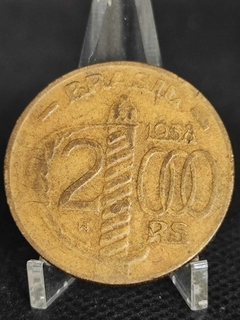 Moeda 2000 réis serrilhado caixas