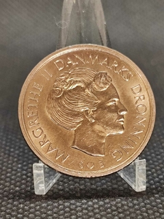 Moeda Dinamarca 1 Coroa ano 1977 - comprar online