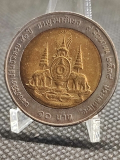Moeda Tailândia 10 Bateu ano 1996
