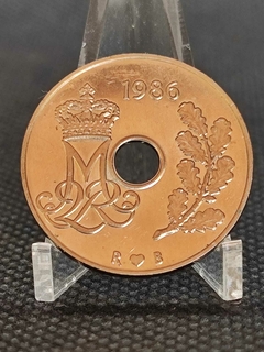 Moeda Dinamarca 25 ore ano 1986