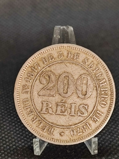 Moeda 200 réis ano 1884 - comprar online