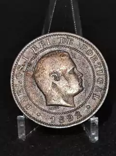 Moeda Portugal 10 réis cobre ano 1892 - comprar online