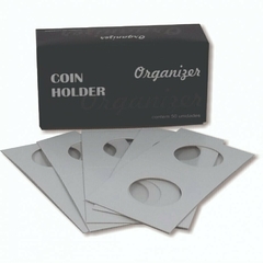COIN HOLDER ORGANIZER - ITEM PARA PROTEGER SUAS MOEDAS E ORGANIZAR SUA COLEÇÃO. 25 MM
