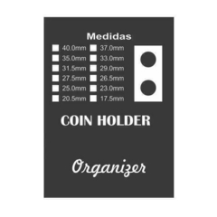 COIN HOLDER ORGANIZER - ITEM PARA PROTEGER SUAS MOEDAS E ORGANIZAR SUA COLEÇÃO. 25 MM na internet