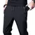 Calça casual em linha reta fino ajuste cintura elástica jogger - loja online