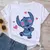 Novas camisetas femininas mangas curtas Stich na internet
