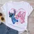 Novas camisetas femininas mangas curtas Stich na internet