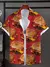 Camisa havaiana para homens engraçado padrão de comida rápida - Mandruk Store