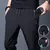 Calça casual em linha reta fino ajuste cintura elástica jogger - loja online