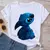 Novas camisetas femininas mangas curtas Stich - loja online
