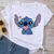 Novas camisetas femininas mangas curtas Stich - comprar online