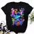 Novas camisetas femininas mangas curtas Stich