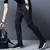 Calça casual em linha reta fino ajuste cintura elástica jogger